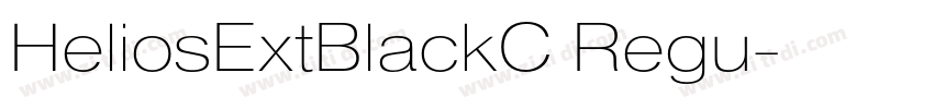 HeliosExtBlackC Regu字体转换